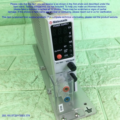 MATSUSADA PK-80H, POWER SUPPLY as photo, sn:045S, Tested, FedEx-DHLtoUS - Picture 13 of 20
