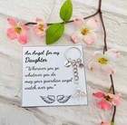 guardian angel gift keyring for daughter, sister, friend, mum, auntie, cousin