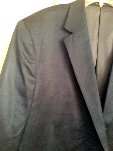 Men's Sz 52 R Steve Harvey Suit Coat Blazer Jacket Navy Blue Shimmer Metallic - Picture 3 of 13
