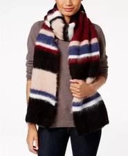 Steve Madden Striped Brushed Scarf