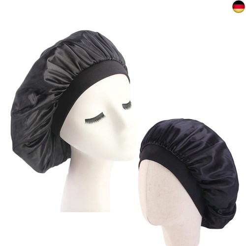 iJiGui Satin haarhaube, Nacht Schlafmütze, Seidenhaube zum Schlafen Weiche  - Bild 3 von 6