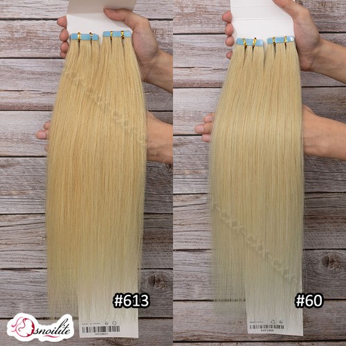 200G Thick Tape in Russian Remy Human Hair Extensions Invisible Skin Weft Blonde - Picture 23 of 62
