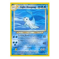 Light Dewgong 45/105 Neo Destiny English Vintage Pokemon Card Near Mint