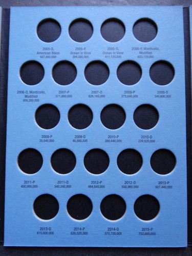 Whitman Jefferson Nickels Nickel Coin Folder 1996-2025 Number 3 Album Book 9035 - Picture 5 of 8