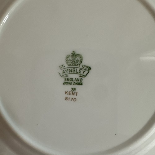 VINTAGE 1939 AYNSLEY ENGLAND KENT 8170 GOLD LEAVES SWIRLGOLD RIM 6 1/2" PLATE - Bild 3 von 5