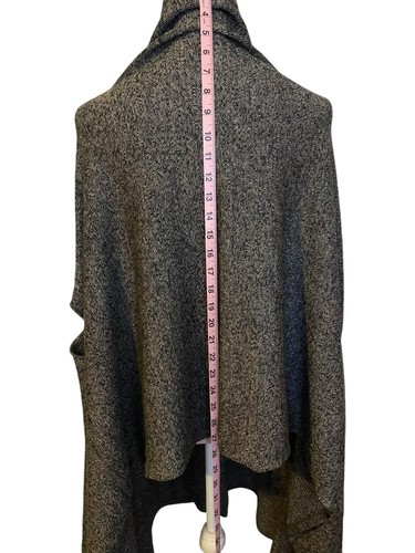 Lululemon Live Freely Wrap Scarf One Size Black Gray Angel W9AUWS Merino Wool - Picture 12 of 13