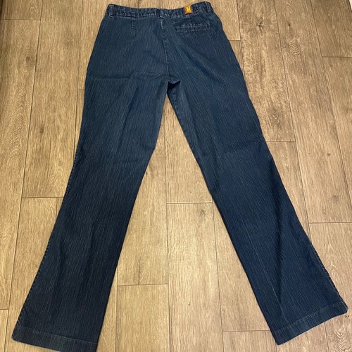 Jeans donna Aura Wrangler lavaggio scuro pantaloni svasati taglia etichetta mis 30x32 - Foto 2 di 7