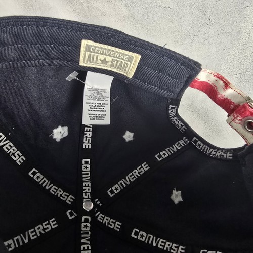 Converse All Star Adjustable Hat Mens Blue Red Flat Bill Strapback - Picture 6 of 8