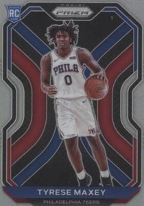 2020-21 Panini Prizm Tyrese Maxey #256 Silver Prizm (RC) PSA 9