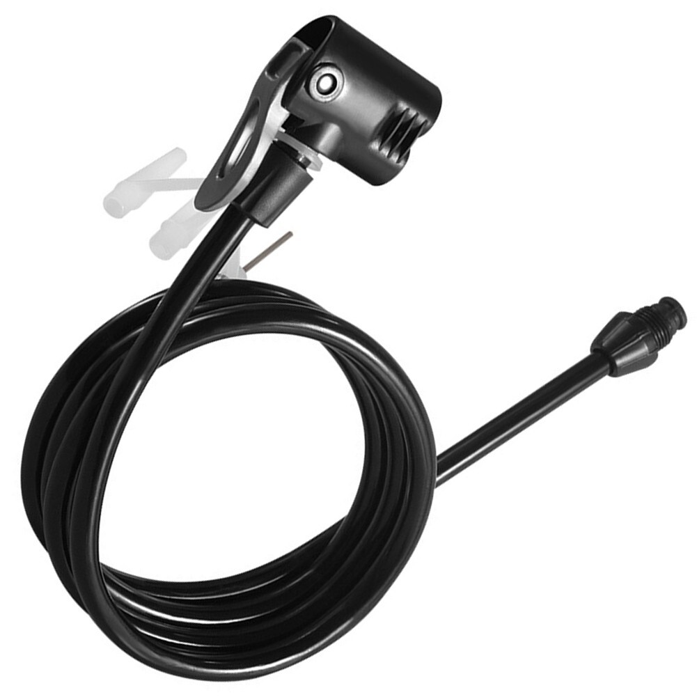 Durable 125cm Bicycle Air Pump Hose Extension Tube Compatible with Most