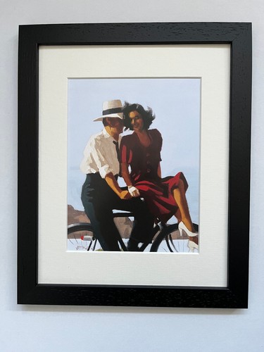 Jack Vettriano - Lazy Hazy Days Estampado Artístico Enmarcado Delgado Negro/Blanco *NUEVO* - Imagen 2 de 8