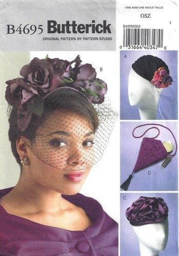 2005 Retro Hats Bag Sewing Pattern Butterick 4695 New OOP - Picture 2 of 3