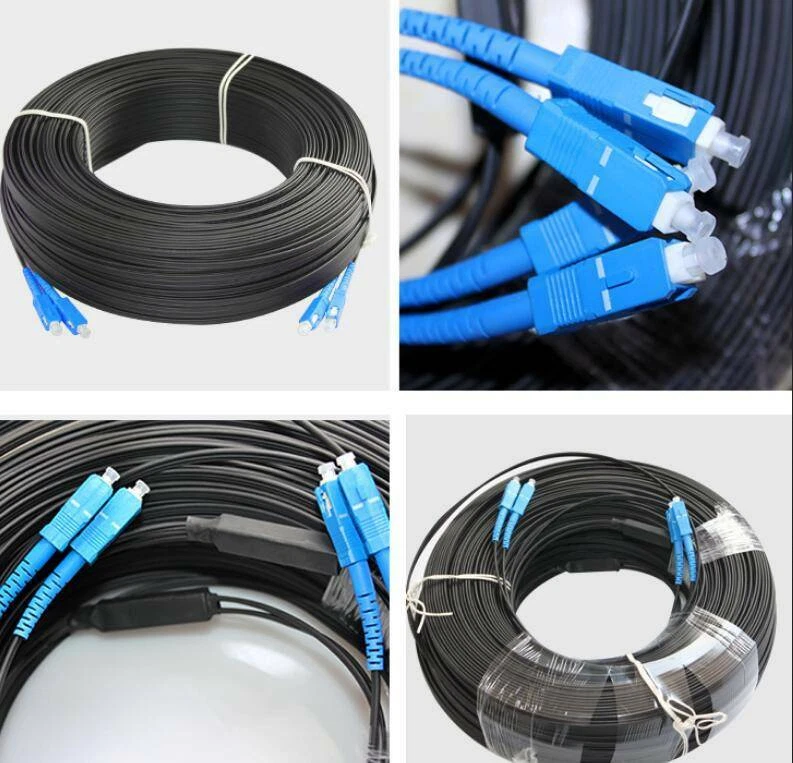  Fiber Optic Cable Jumper 400M Outdoor SC SM Duplex FTTH Drop Patch Cord SC G657 - Image 2 of 4