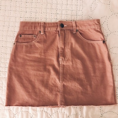 pink denim skirt forever 21
