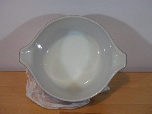Vintage Pyrex old orchard 1 qt casserole with lid 473 brown fruit MCM - Picture 4 of 7