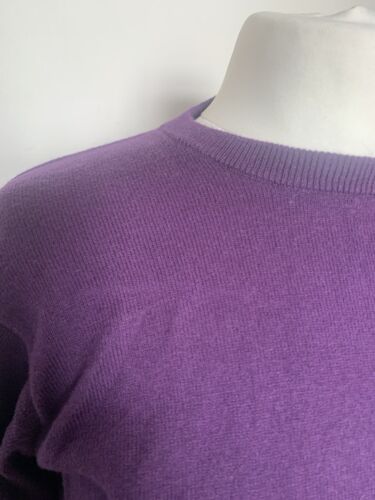 WOOLOVERS Jumper Cotton Cashmere Size Small Purple Pullover Women’s Good - Picture 2 of 7