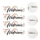 4 Pcs Flower for Bedrooms Flowers Welcome Decals Walls