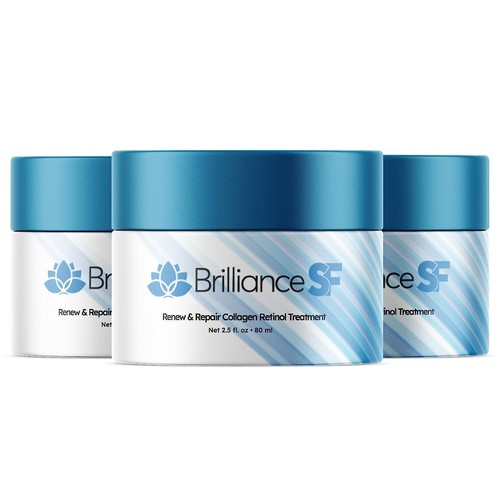 (Paquete de 3) Crema Antienvejecimiento Brilliance SF, Crema Hidratante Antiarrugas 2.5 OZ - Imagen 1 de 9