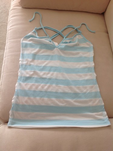 NWT C&C California Blue/White Singlet Tank - Size Extra Small, XS - Picture 5 of 9