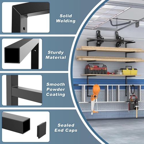 Brand New, Unopened Lumber Storage Rack Wall Mount Wood Storage Organizers - Picture 4 of 7