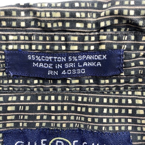 Chereskin Men’s Short Sleeve Cotton Seersucker Geometric Black Shirt Size Large - Picture 21 of 21