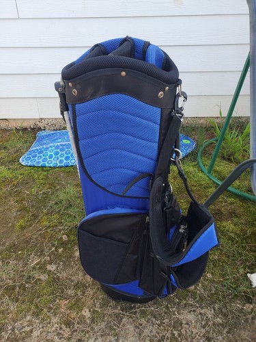 Miller Lite 7 Way Golf Stand Bag Rain Hood Dual Strap - Picture 7 of 13