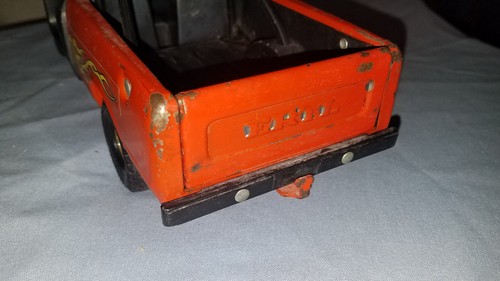 VINTAGE "ERTL USA IH INTERNATIONAL" SCOUT PICKUP TRUCK ~ BLACK ORANGE flames - Picture 10 of 13
