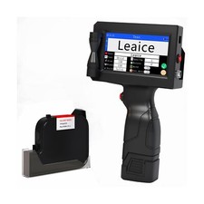 Handheld Inkjet Printer with 42ml Black Quick-Drying Ink Cartridge, Portable ...