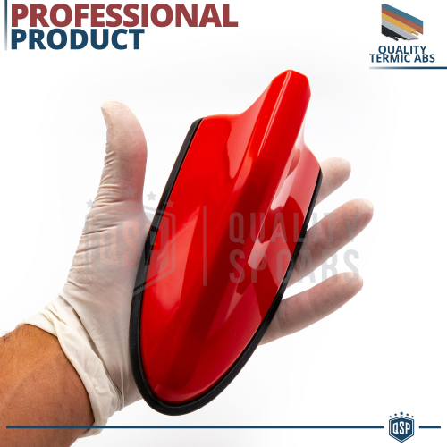 Antenna Auto a PINNA DI SQUALO Rossa Universale VERA Ricezione RADIO AM-FM-DAB+ - Foto 9 di 12