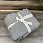 Pottery Barn Belgian Flax Linen Duvet Cover King / Cal. King Flagstone Gray NWOT