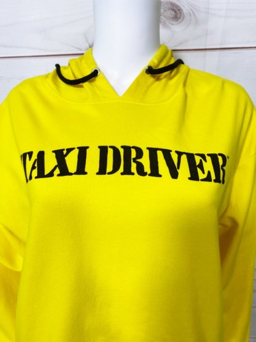 Taxi Driver Movie Womens Hoodie Size L Yellow Long Sleeve 100% Cotton - Picture 2 of 6