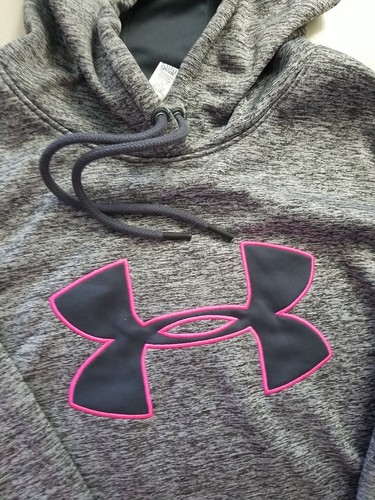 Under Armour Women's Hoodie Pullover Loose Fit Cold Gear Heather Gray Small - Picture 2 of 9