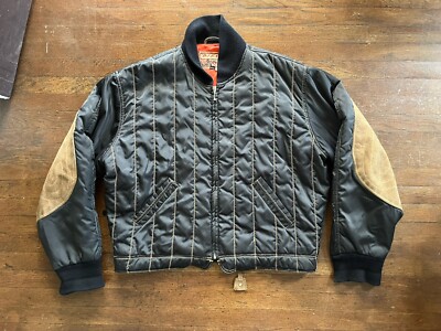 RARE Vintage Diesel Surer Shots Utility Nylon Suede Bomber