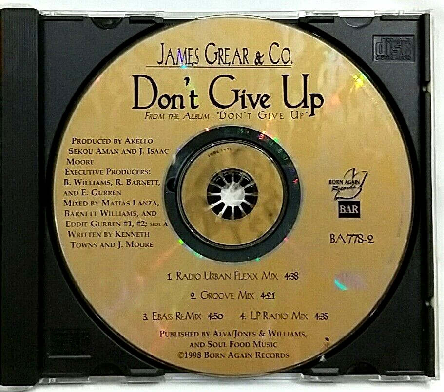 CD) James Grear & Co. – Don't Give Up, BA778-2, Single, Remix, 4
