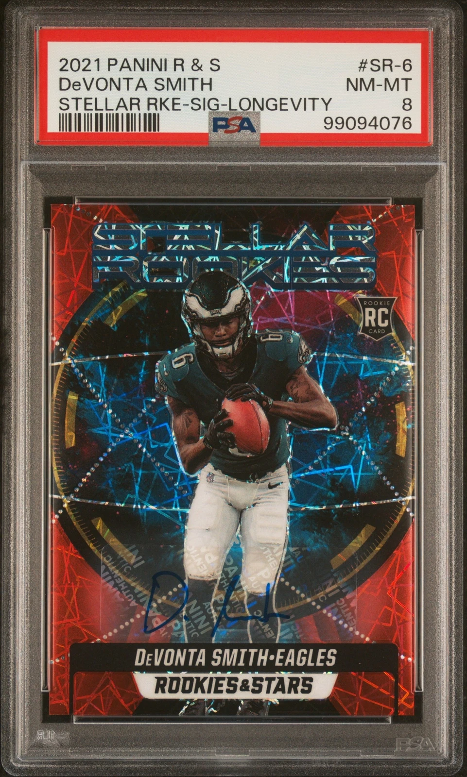 DeVonta Smith Panini Rookies & Stars Stellar Rookies #SR6 Signature-Longevity