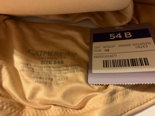 Catherines Full Coverage Smooth BH Bügel verstellbar beige Übergröße 54B - Bild 3 von 3