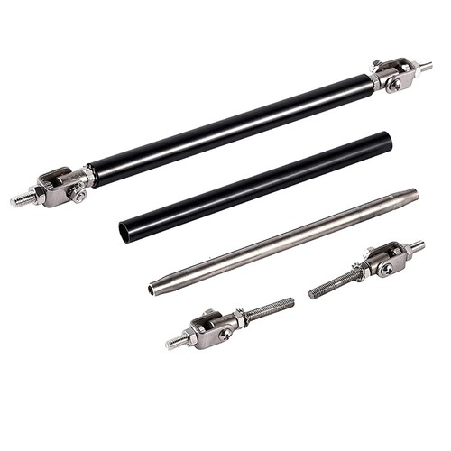 Front Bumper Splitter Lip Spoiler Body Kit + Strut Rods For Acura TL TLX ILX TSX - Picture 11 of 11