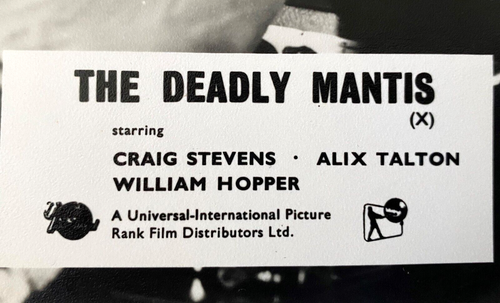 The Deadly Mantis - Original UK Cinema Lobby Card 1957, Rank Film, Nathan Juran - Picture 2 of 3