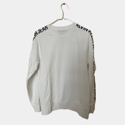 Calvin klein side stripe sweatshirt clearance
