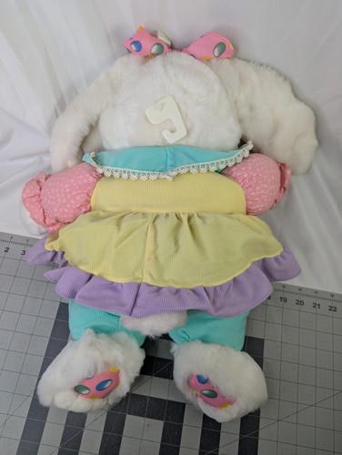Easter Rabbit Bunny Plush Pastel Corduroy Dress Basket Eggs 19 Inch MTY - Picture 9 of 15