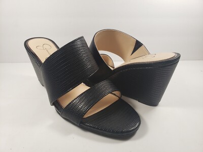 Jessica Simpson Cayren Women's Black Wedge Sandal Size