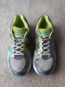 Asics GT-3000 3 Women's Running Shoes Size 8.5 Gray Blue Green Athletic T561N | eBay