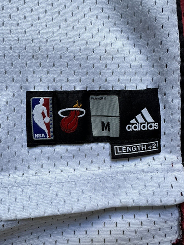 Miami Heat Shirt Jersey Youth M White Dewayne Wade Sewn Reebok Shirt Boys - Picture 6 of 9