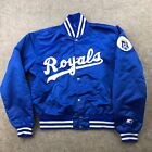 Vintage Kansas City Royals Jacket Mens Large Blue Satin Embroidered Mlb