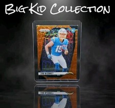 2024 Prizm Ladd McConkey Rc Orange Lazer Prizm 