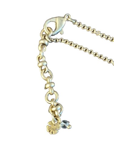 Glücksmarke Halskette Kette Latz goldfarben jan24 - Bild 3 von 19