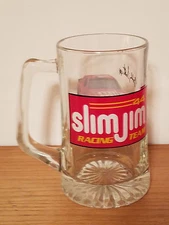Vintage 1991 Slim Jim Racing Team #44 Collector's Edition Glass Beer Mug Lumina