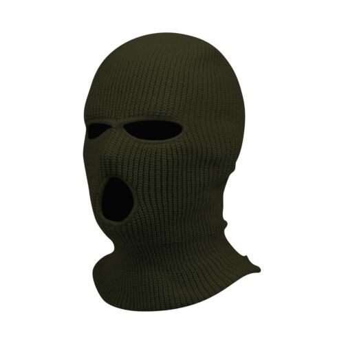 3 Löcher Gestrickte Vollgesichtsbedeckung Skimaske Gamasche Winter Warm Sturmhaube für Erwachsene - Bild 2 von 40
