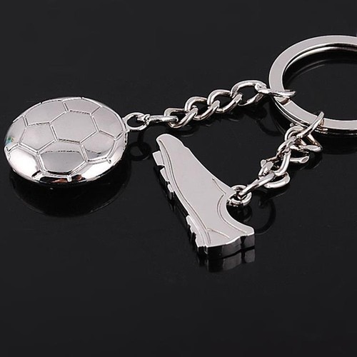 Creative Flat/Three-dimensional Shoe Soccer Key Ring Keychain Gift Alloy Pendant - Picture 5 of 21