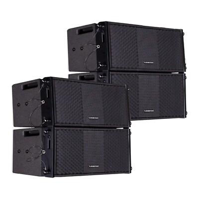 Sound Town 4x Dual 8'' 700W Passive Line Array Speakers ZETHUS-208BV2-2PAIRS